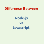 difference of node js and js