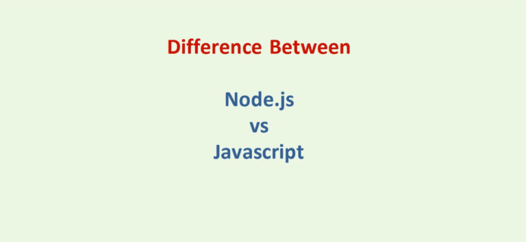 difference of node js and js
